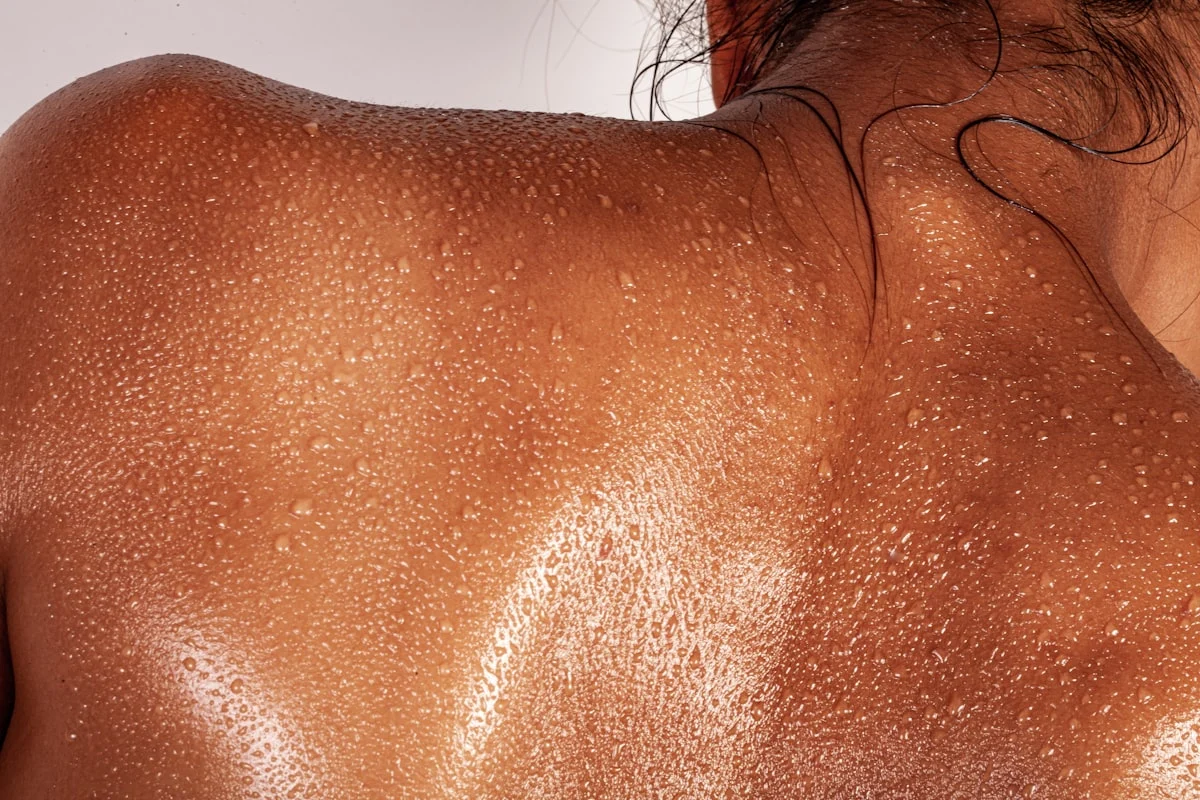 a close up of a person's hair